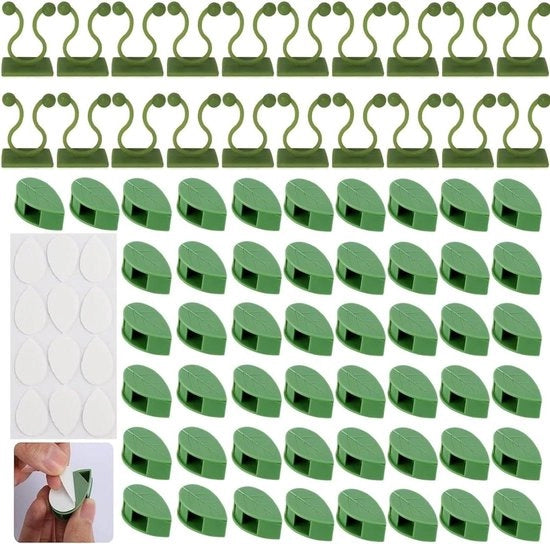 Stecchi per piante 50 clip per foglie + 20 clip U grande per piante rampicanti - clip invisibili