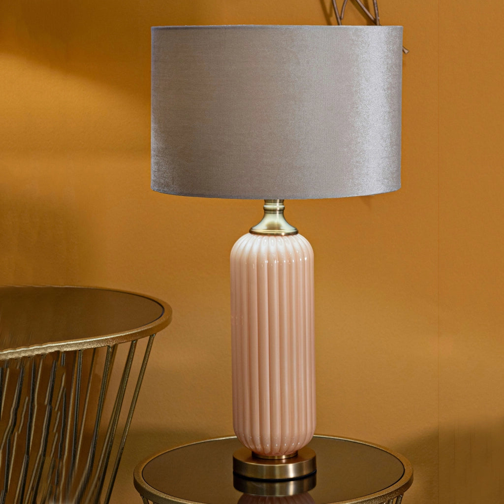 Fapa, Lampada da Tavolo Necessaria 1 Lampadina, Rosa Perlato