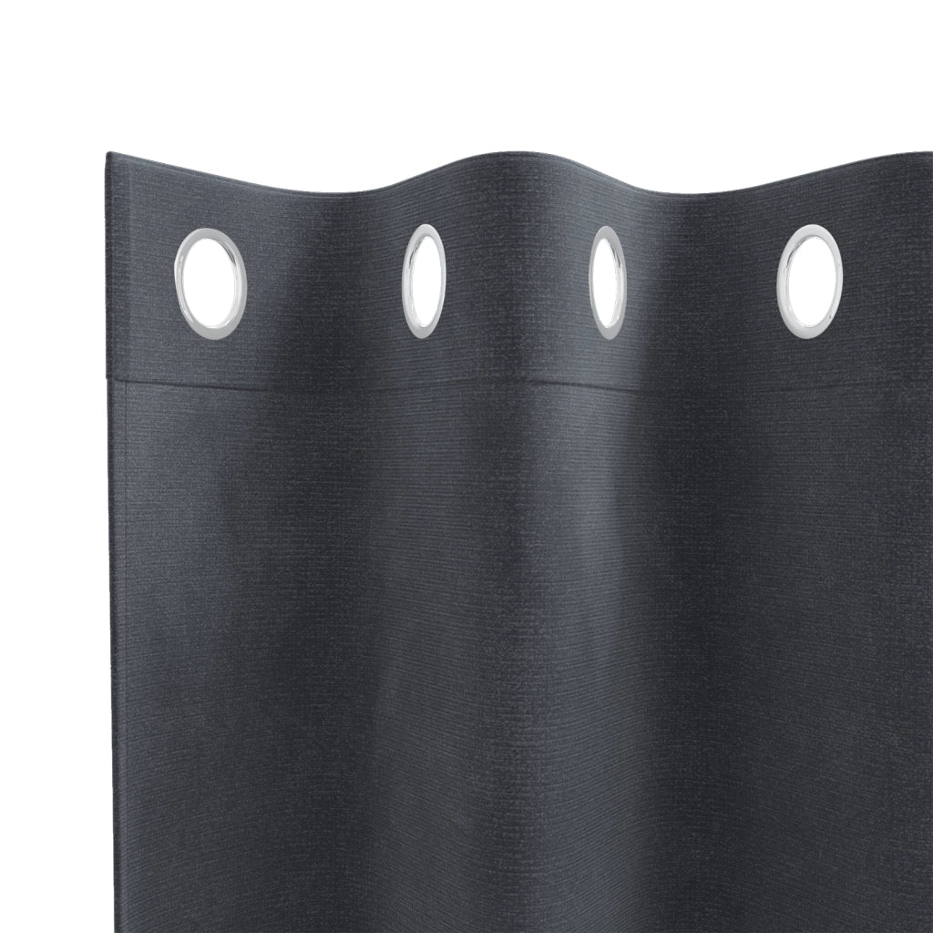 Tende oscuranti  con occhielli 2 pezzi in velluto grigio chiaro