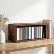 Rack per Stoccaggio CD Rovere Fumo 40 x 17 x 17 cm 8012718