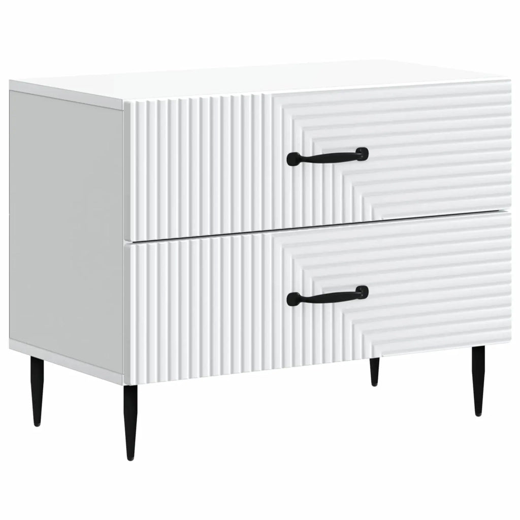 Armadio da Notte con cassetto Bianco 62 x 34,5 x 47,5 cm 894775