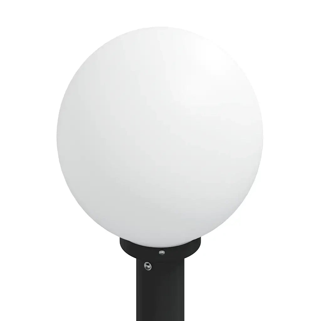 Lampioni a palo con presa elettrica 3 pz 80 cm Nero IP44 4006120