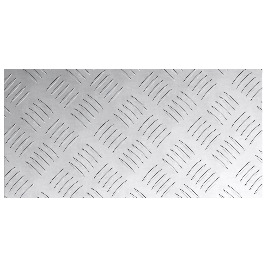 Piastre a Scacchi in Alluminio 2 pezzi Antiscivolo 40x20 cm