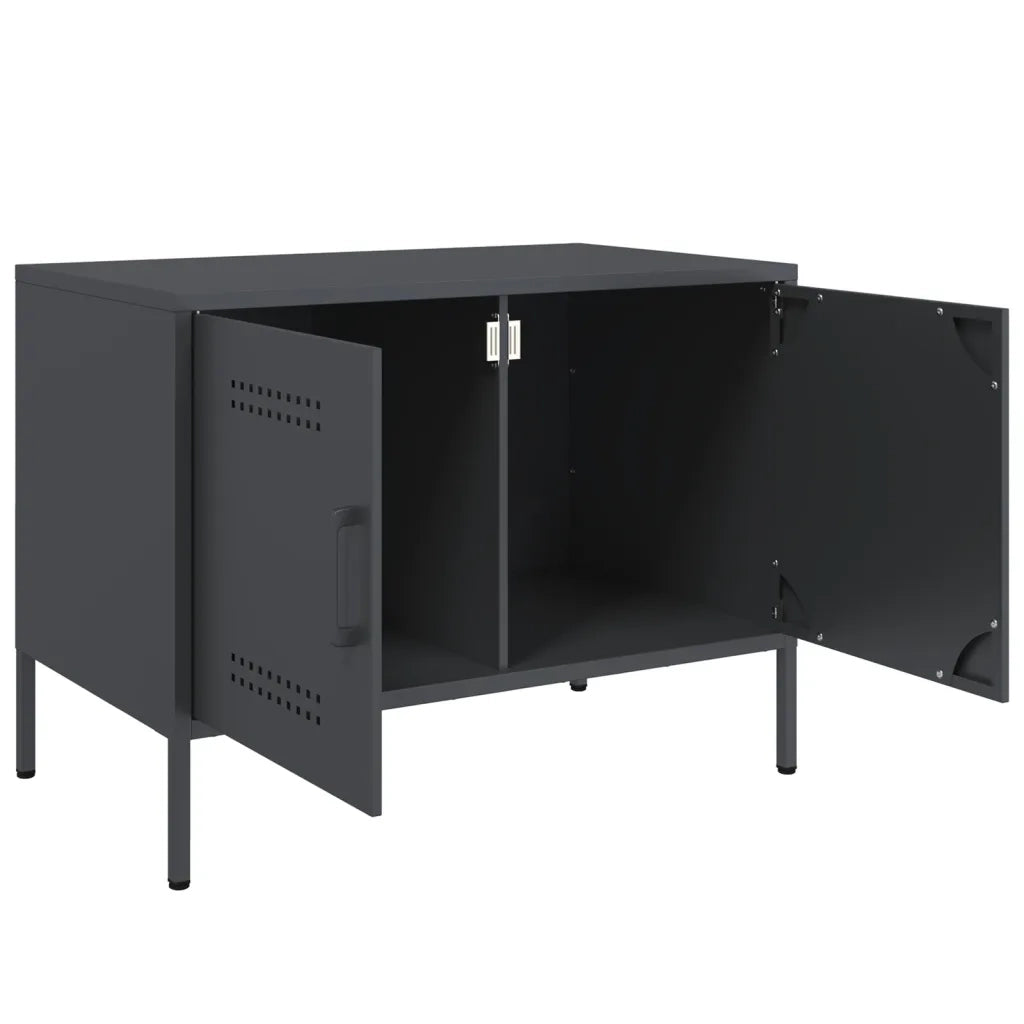 Mobile TV Antracite 68x39x50,5 cm in Acciaio