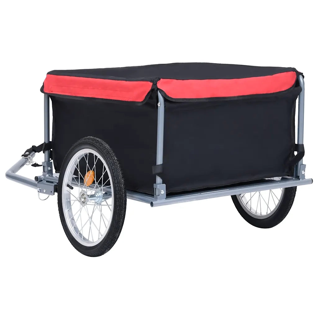 Rimorchio da Bici Nero e Rosso 65 kg CFW3697882