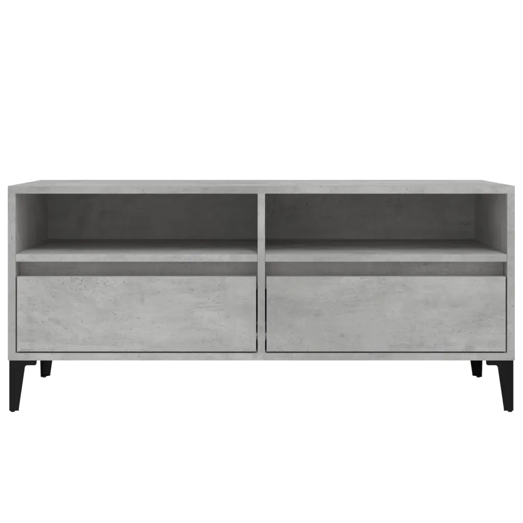 Mobile per TV Grigio Cemento 100x34,5x44,5 cm Legno Multistrato 831905