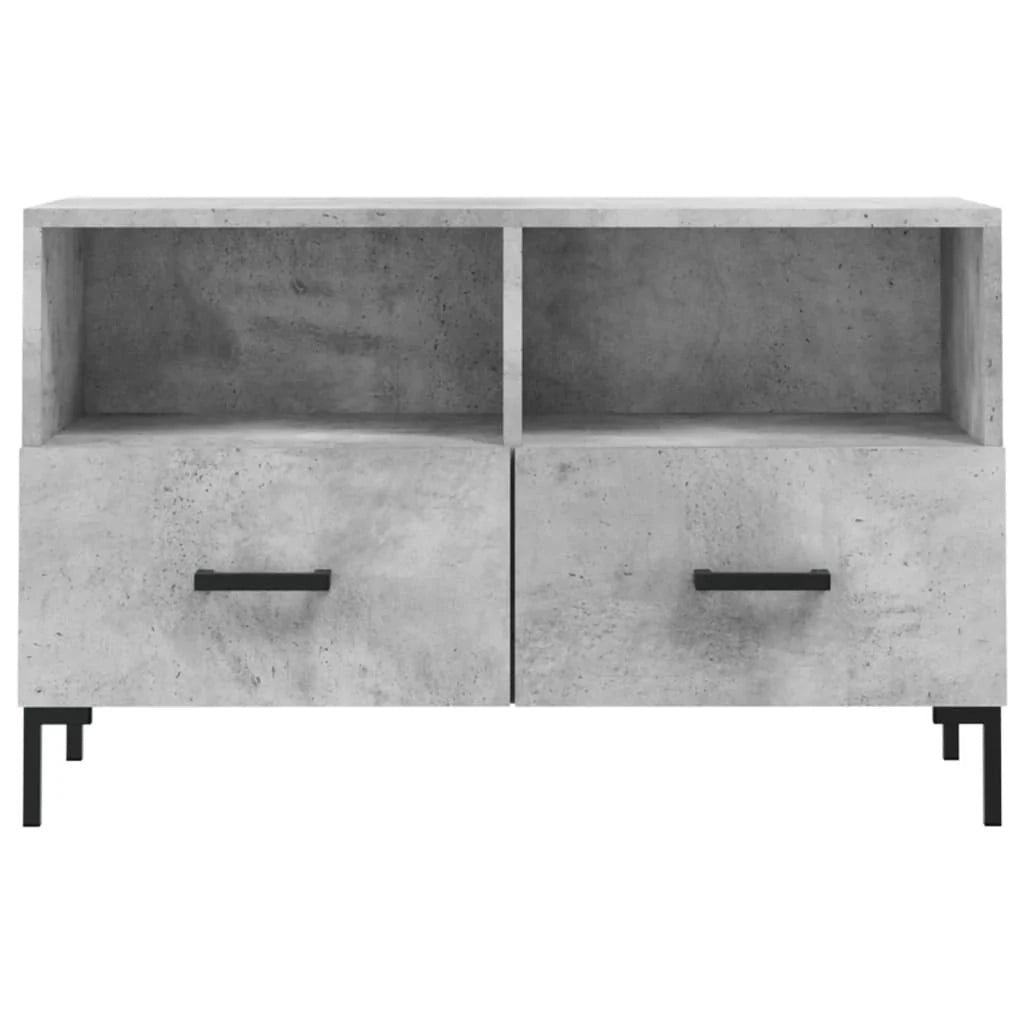 Mobile TV multimediale mensola TV credenza TV sala da pranzo soggiorno camera da letto 80 x 36 x 50 cm legno ingegnerizzato grigio 02_0026300