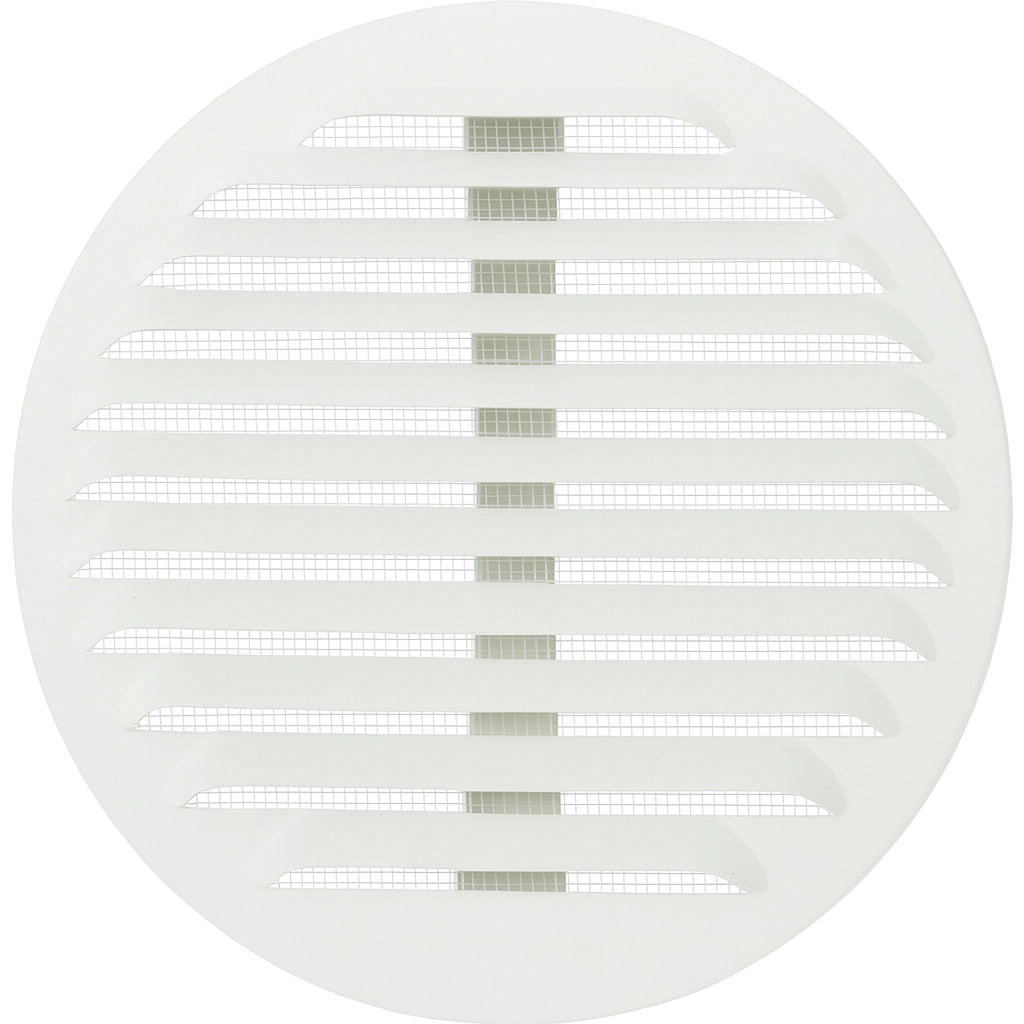 GRIGLIA TONDA IN METALLO CON MOLLE E RETE D.80-140 MM- Alluminio Bianco- FIRST- pezzi 1