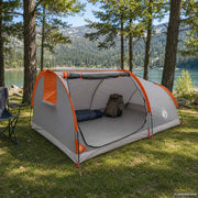 Tenda da Trekking Impermeabile 2 persona Grigio e arancione 42042228