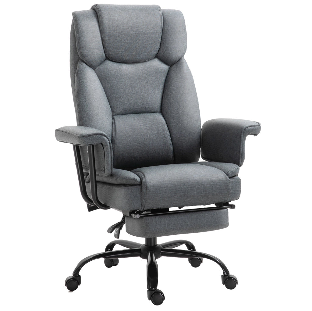 Sedia da ufficio ergonomica reclinabile grigia