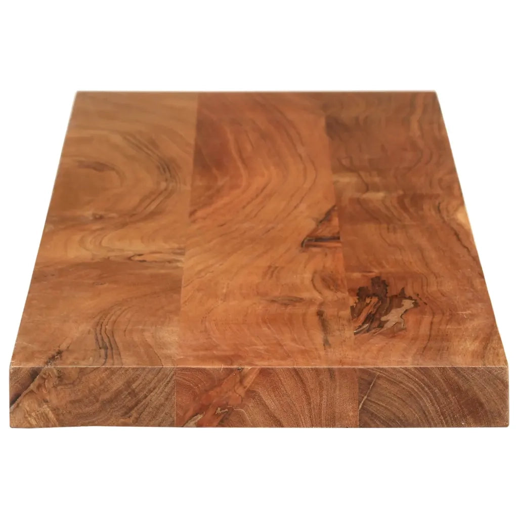 Piano Tavolo 110x40x2,5cm Rettangolare Legno Massello Acacia 370909