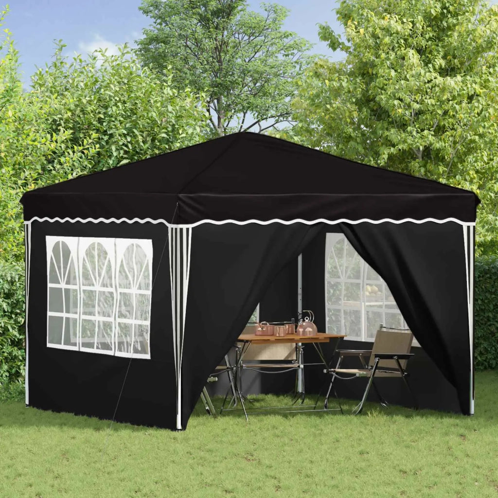 Tenda per feste a pop-up Nero 288 x 288 x 245 cm Tessuto Oxford 42019777