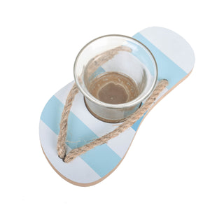 Set 6 Ciabattina Porta Candele Larghezza 16 cm