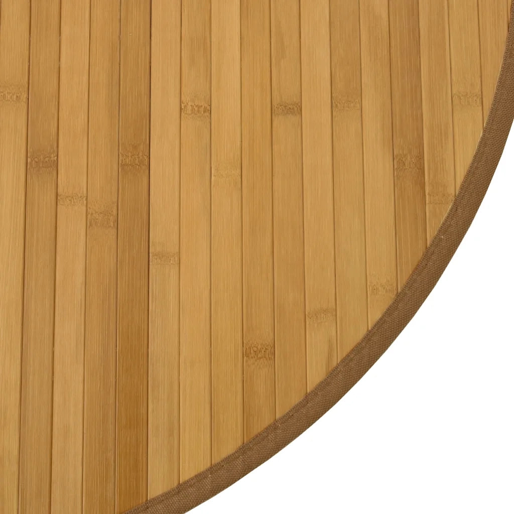 Tappeto Rotondo Naturale 80 cm in BambÃ¹