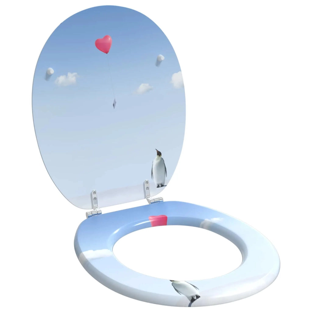 Sedile per toilette con chiusura morbida Blu 44 x 38 cm CFW5301295