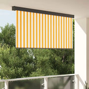 vidaXL Tenda a Rullo Esterna Arancione e bianco 200 x 250 cm Tessuto