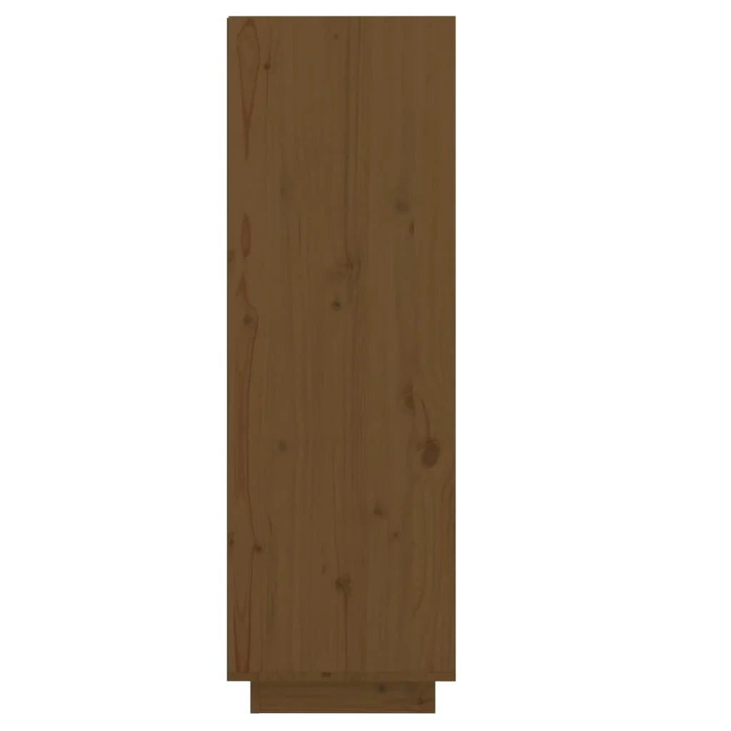 Scarpiera mobiletto portascarpe mobile per ingresso/corridoio/soggiorno 30 x 34 x 105 cm legno massello di pino marrone 02_0021877