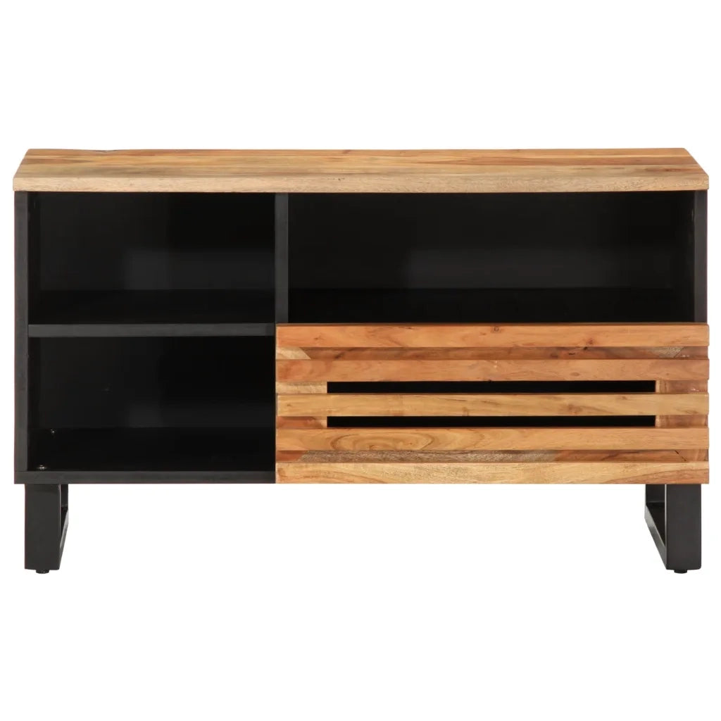 Mobile Porta TV 80x34x46 cm in Legno Massello di Acacia 377520