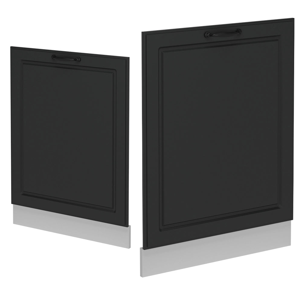 Pannello frontale della lavastoviglie R-Line Antracite rustico/Bianco 60 cm, PL Marmo Vicco