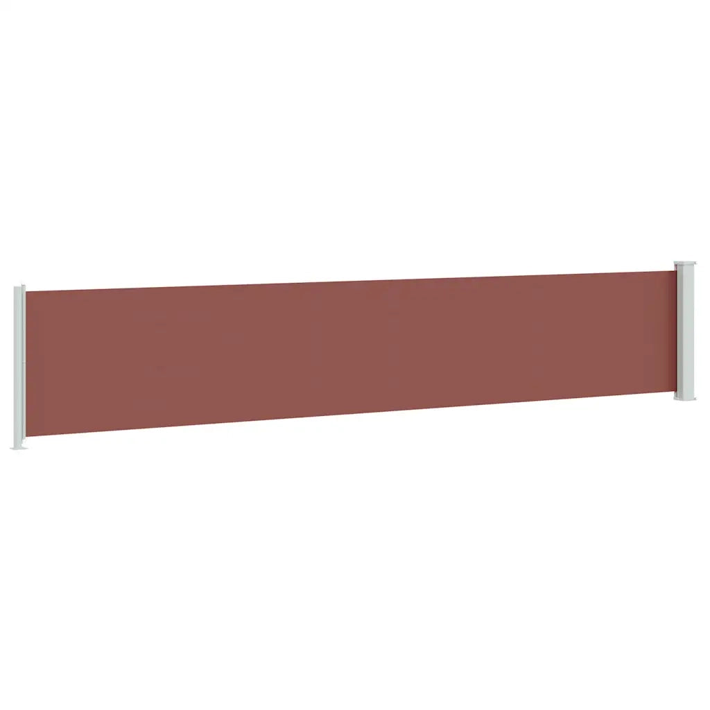 Tenda Laterale Retrattile per Patio-Tenda parasole per balcone 117x600 cm Marrone