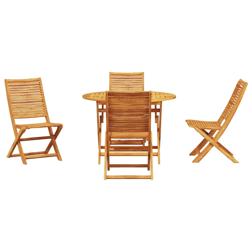 Set da Pranzo per Giardino 5 pcs Marrone 3375708