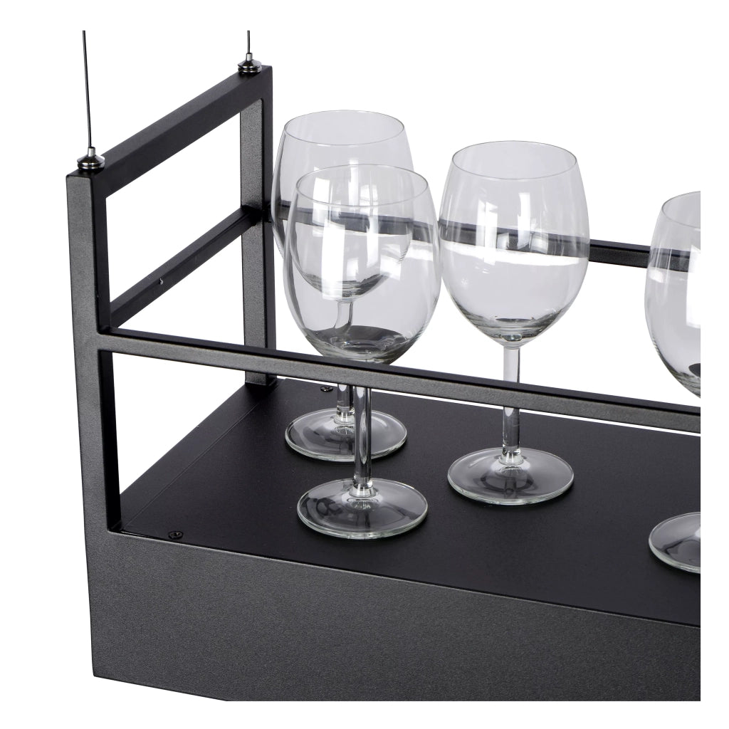 Lampada a sospensione cucina Miravelle nera 6xGU10 Lucide