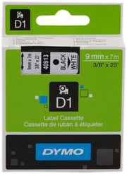 DYMO D1 etichette originali / 9 mm x 7 mm / stampa bianca su nero / etichette autoadesive per etichettatrice LabelManager / 1 Pezzo