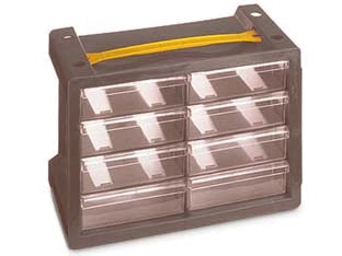 CASSETTIERA PORTAMINUTERIE POKER 8 CON MANIGLIA  mm.279x150x195h.    TERRY