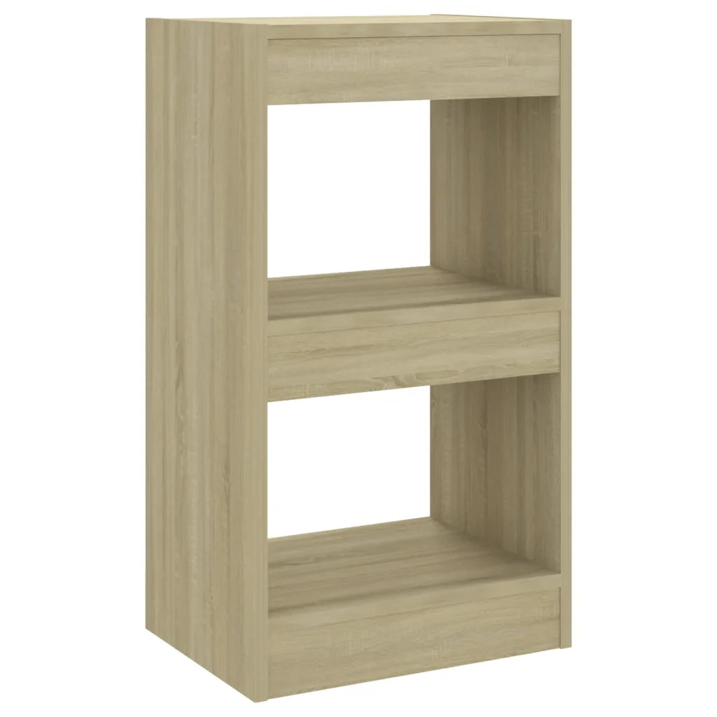 Libreria Divisorio-Scaffale per Libri-Mobile di Stoccaggio Rovere Sonoma 40x30x72 cm
