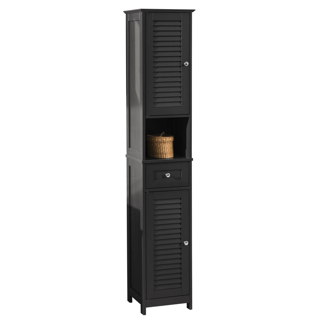 Mobiletto Bagno Colonna Bagno Cassettiera Bagno Bianco Con Cassetti Grigio FRG236-DG