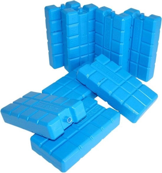 Elementi di raffreddamento piani - XXL 8 x accumulatori di ghiaccio da 750 ml - contenitore di raffreddamento - 12 ore kit di raffreddamento Iceaccu - lunga durata del raffreddamento - riutilizzabili Elementi di raffreddamento piani