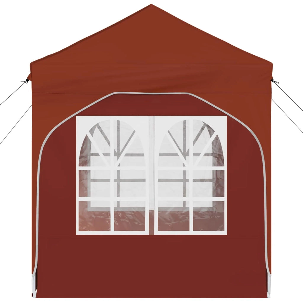 Tenda per feste a pop-up-Gazebo 192 x 192 x 245 cm Terracotta 441512