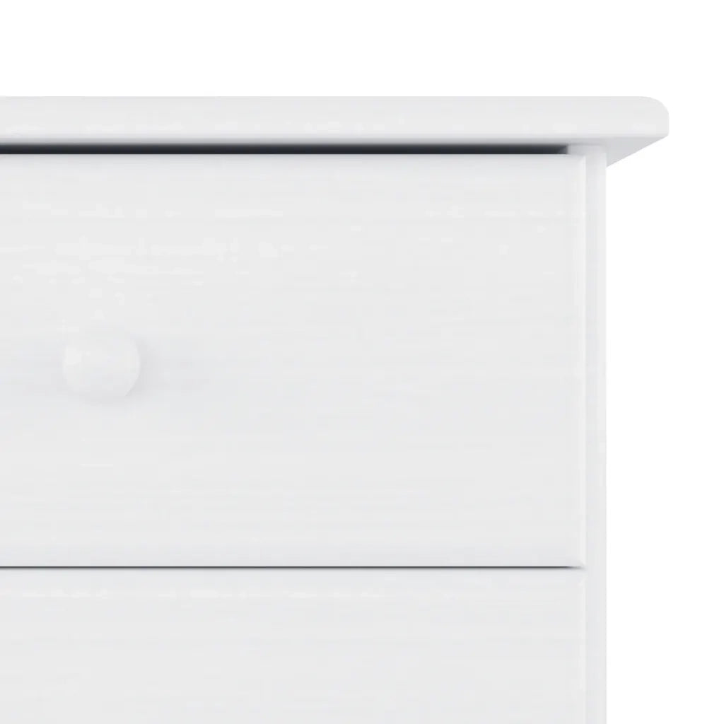 Credenza ALTA Bianca 77x35x73 cm in Legno Massello di Pino 353944