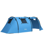 Tenda da campeggio 3 persone con finestre e borsa ¨C zephmum ¨C blu 470x220x150 cm