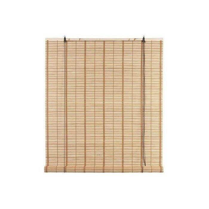 TAPPARELLA AFRICA IN BAMBOO CON CARRUCOLA 150X300 MARRONE CHIARO NATURALE