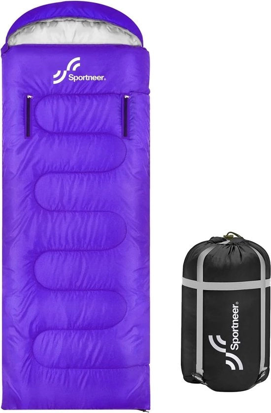 Slaapzak per 3-4 personee - 220 x 84 cm, impermeabile, leggera, per campeggiatori, viaggiatori e attività all'aperto - adatta per adulti, 1,9 kg