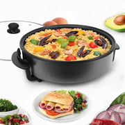 Piastra Elettrica Multifunzionale da 9,6 L con Coperchio - Ideale per Ogni Occasione