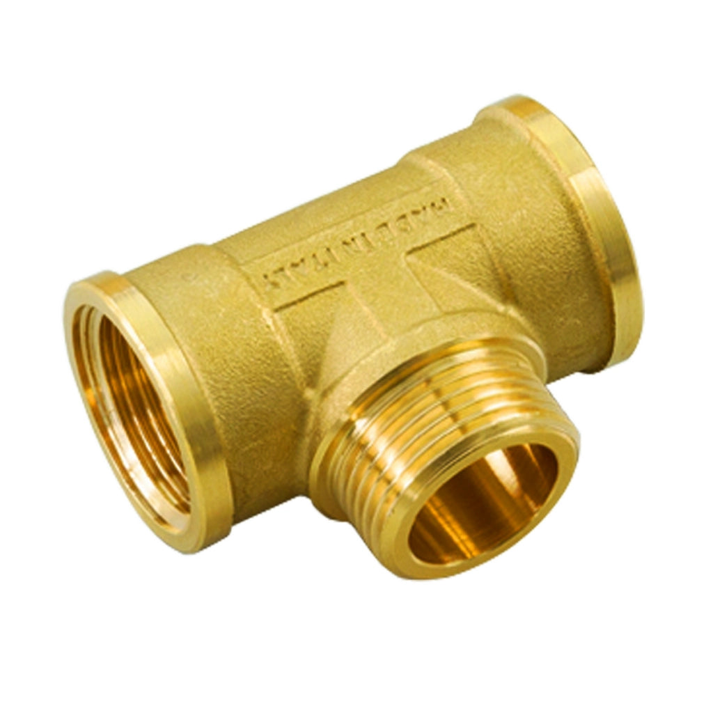 TEE FMF IN OTTONE GIALLO- 3/4 x 3/4 x 3/4- TIEMM- pezzi 1