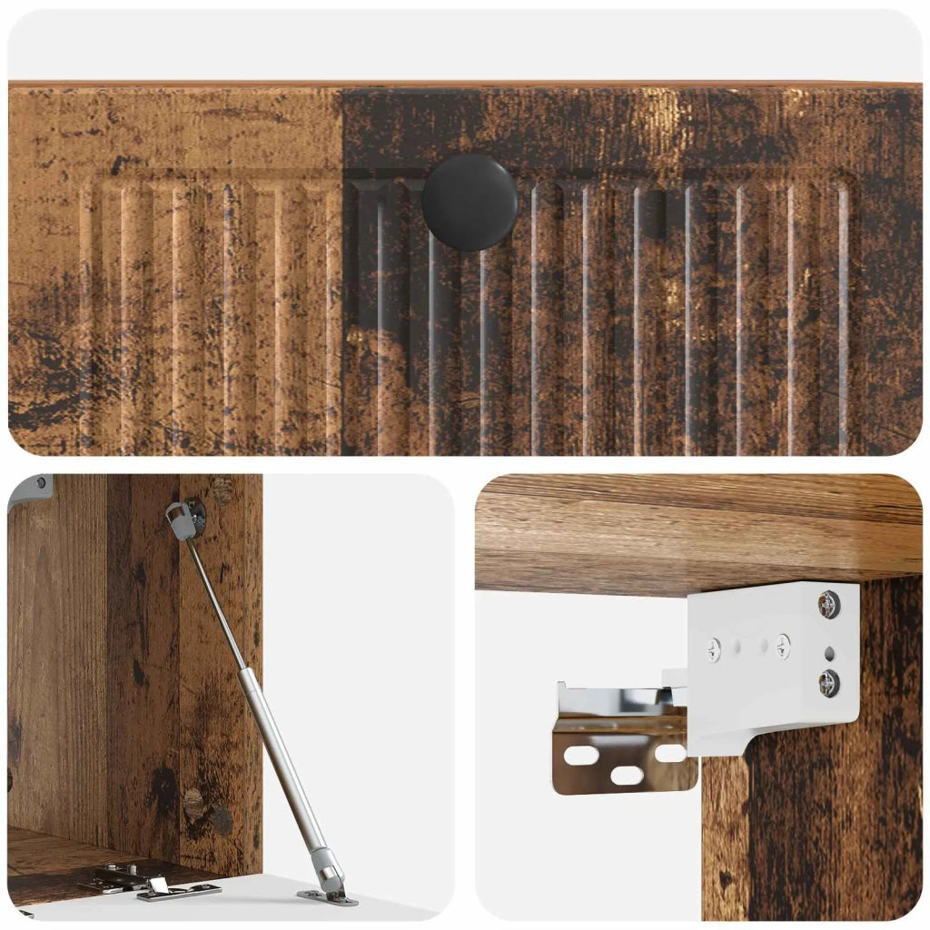 Mobile Porta TV da Muro Legno antico 59,5 x 31 x 30 cm 898033