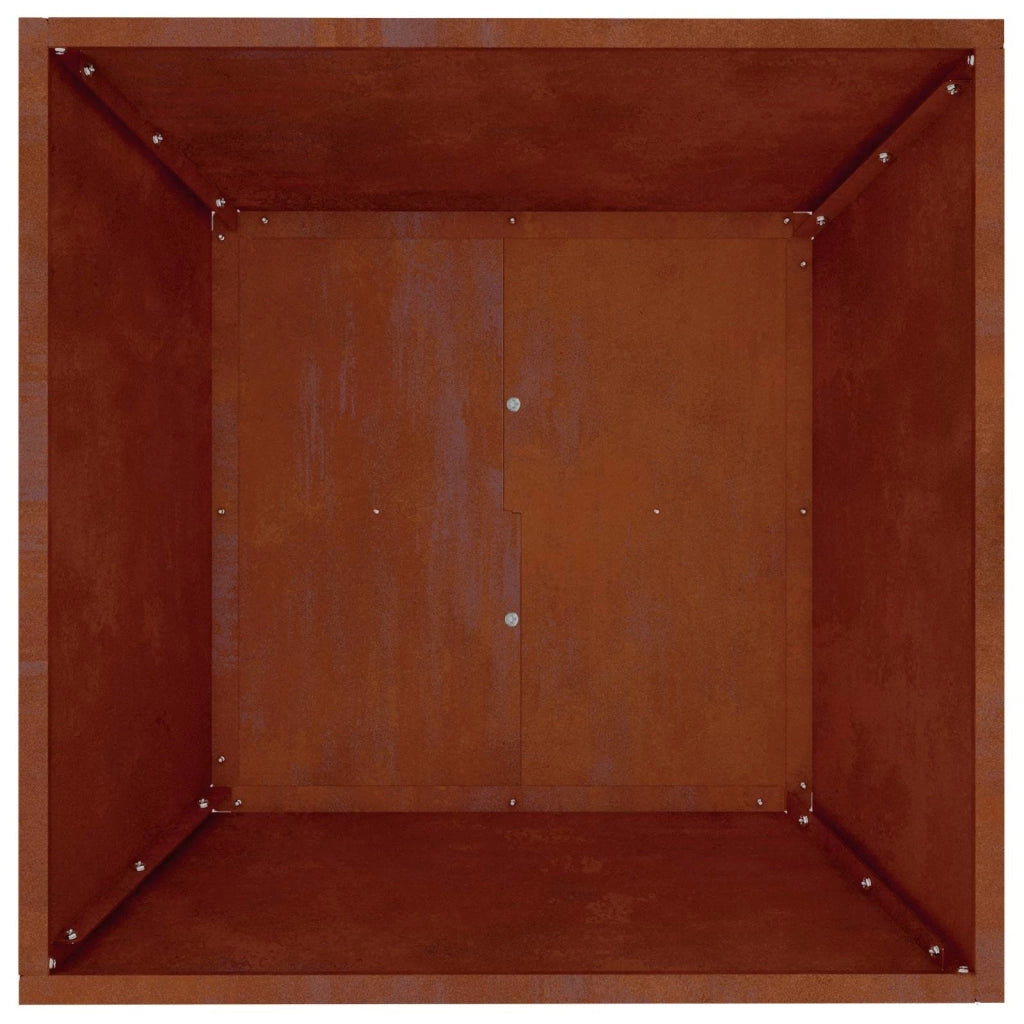 Vaso da giardino 5 pcs Ruggine 50 x 50 x 15 cm 873837