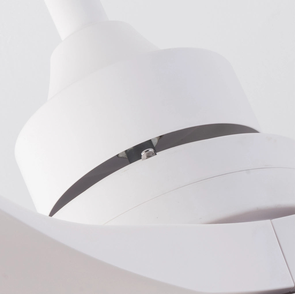 Ventilatore da soffitto 42" con luce LED, telecomando, 3 pale ABS, bianco