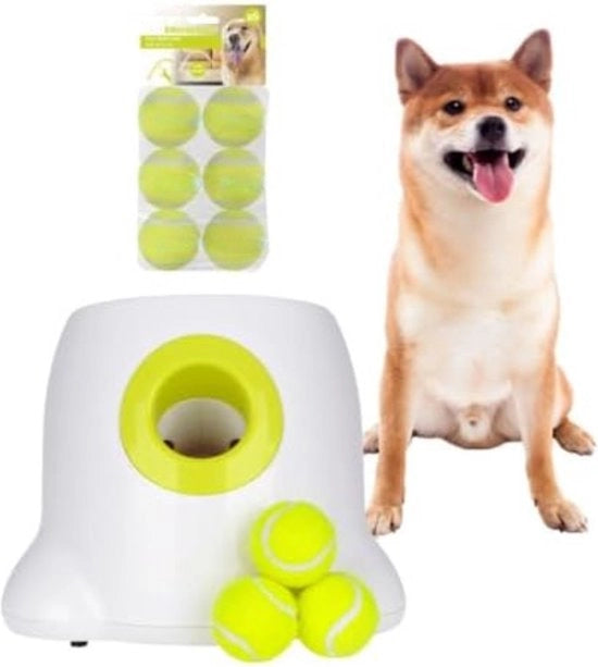 Lanciatore di palline per cani - Lanciatore di palline automatico - Lanciatore di palline automatico per cani - Lanciatore di palline - Mini 9x5cm - Verde