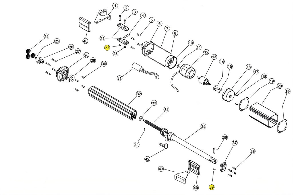 121381 SEEGER RADIALE d.9 LINEAR 11 VH 230V RICAMBIO