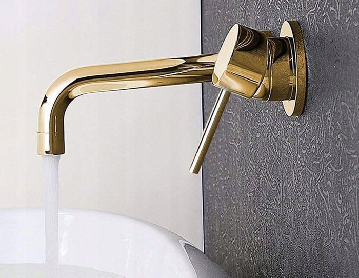 Rubinetto Da Incasso Rea Lungo Gold + Box