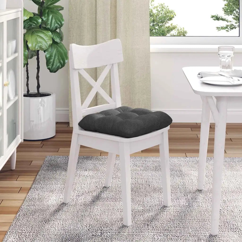 Cuscini per Seduta 4 pcs Grigio scuro 45 x 45 cm