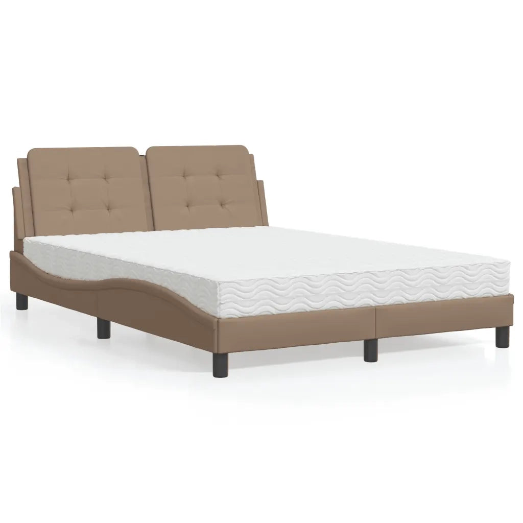 Giroletto senza Materasso Zadar Cappuccino 140x190cm Similpelle 3208863