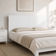 Testiera da Muro ARNHEM Bianco Lucido Legno ingegnerizzato 896749