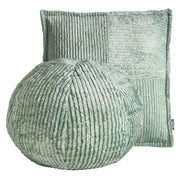 Set di 2 cuscini decorativi in velluto a coste verde 45 x 45 cm x 30 cm Accessori decorativi Boho Camera da letto Soggiorno