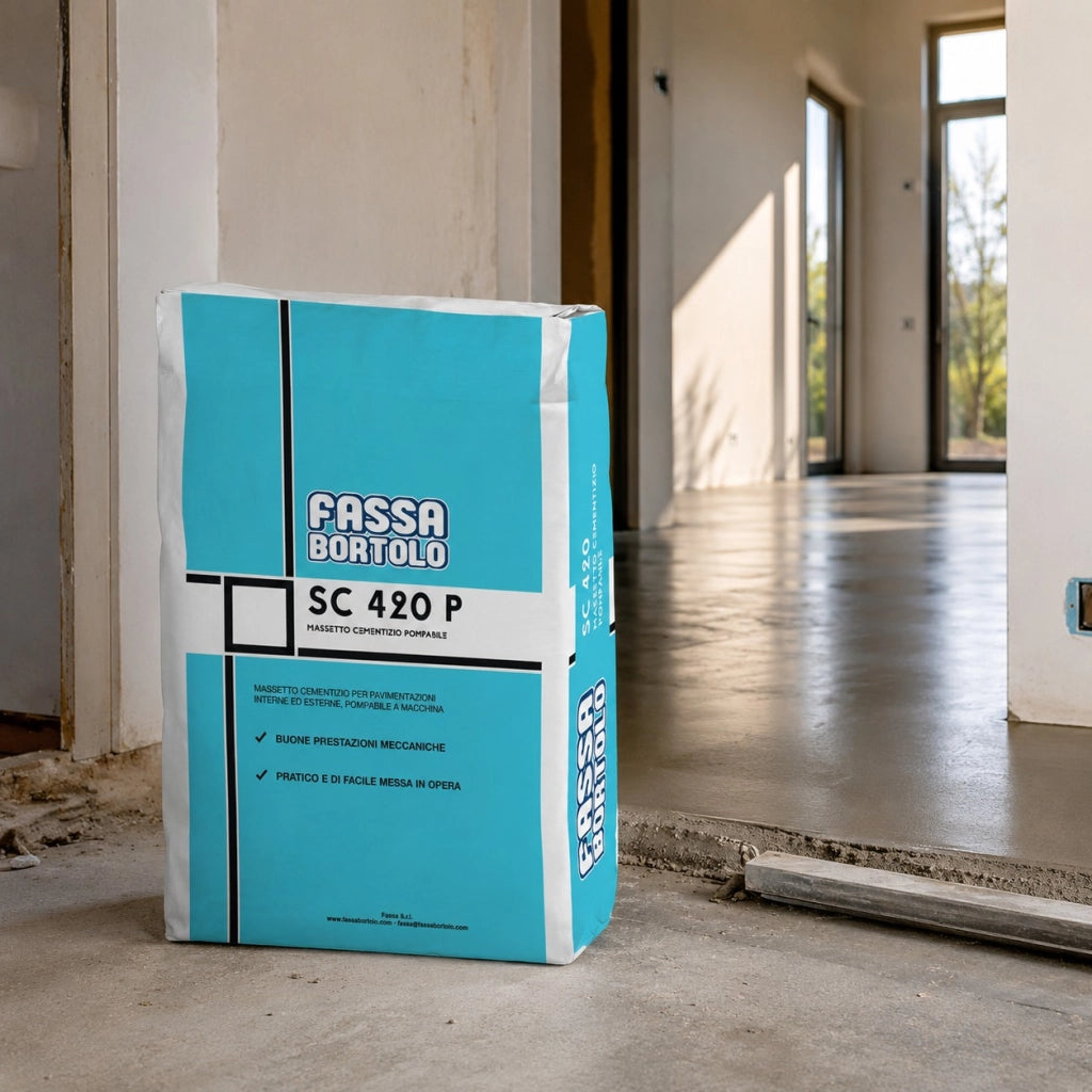 Fassa sc 420 p massetto a base cementizia per pavimenti interni ed esterni 25 kg