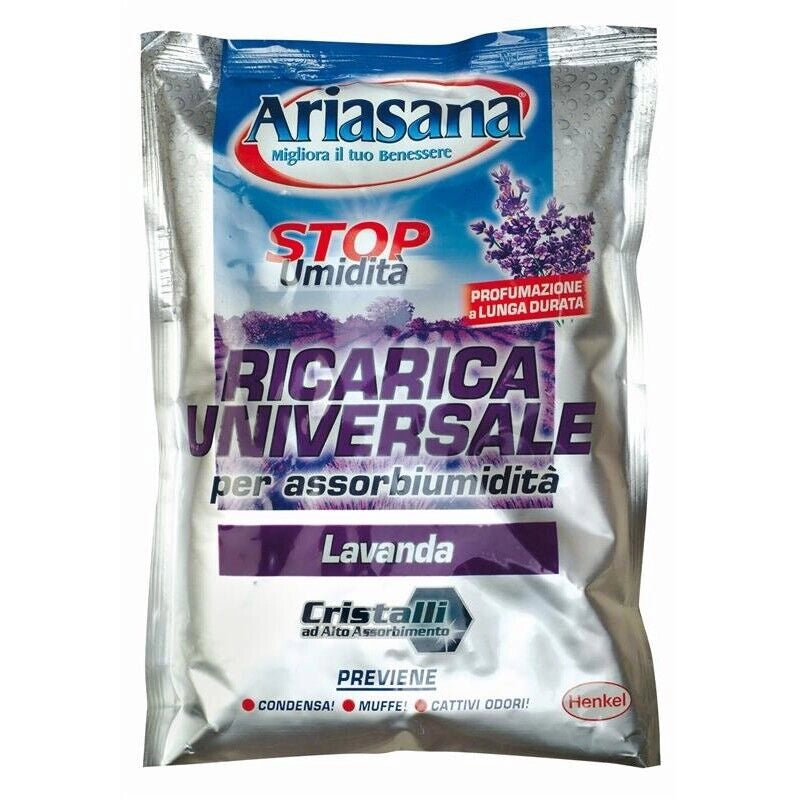 ARIASANA RICARICHE UNIVERSALE ASSORBI UMIDITÀ LAVANDA 3 X 450 GR